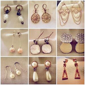 9 pairs earrings